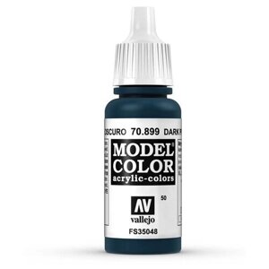 Краска Vallejo серии Model Color - Dark Prussian Blue 70899, матовая (17 мл)