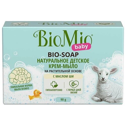 Крем-мыло детское Baby Bio-Soap с маслом Ши 90г от компании М.Видео - фото 1