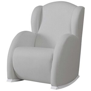 Кресло для мамы Micuna Wing/Flor (искусственная кожа), искусственная кожа, white/grey
