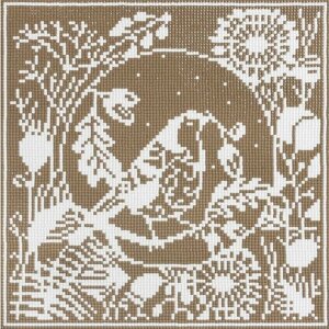 Кристальная (алмазная) мозаика фрея ALVR-09 090 "Кружевная птица"