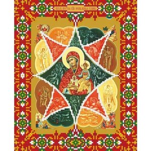 Кристальная (алмазная) мозаика фрея ALVR-174 "Икона Божией Матери "Неопалимая купина"