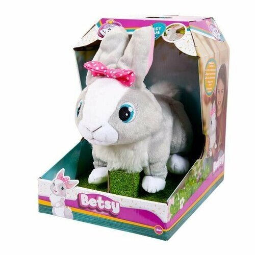 Кролик Betsy интерактивный, реагирует на голос, прыгает и шевелит ушками (звук) IMC Toys 95861 от компании М.Видео - фото 1