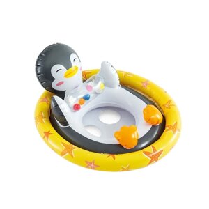 Круг надувной детский с сиденьем и спинкой "Забавный пингвин" 3-4 года, Intex. 59570NP