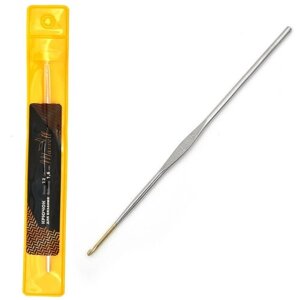 Крючки для вязания Maxwell односторонние с золотой головкой MAXW. 7207, никель 1,6мм, 12 см