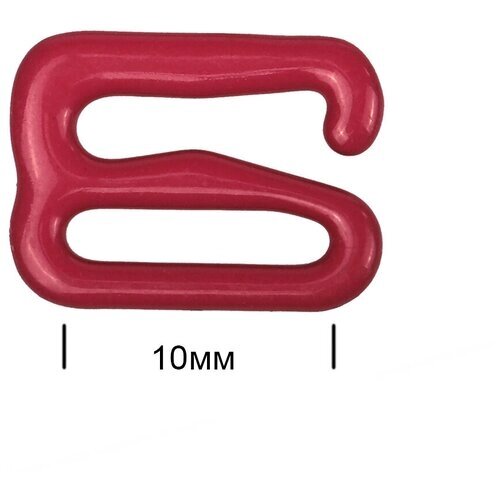 Крючок для бюстгальтера металл TBY-57735 d10мм, цв. S059 темно-красный, уп. 100шт от компании М.Видео - фото 1