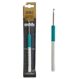 Крючок для вязания Addi металлический с пластиковой ручкой, размер 3,75 мм