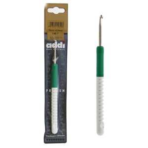 Крючок для вязания Addi металлический с пластиковой ручкой, размер 4 мм