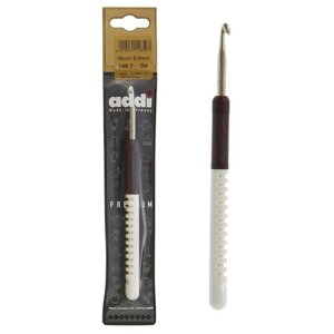 Крючок для вязания Addi металлический с пластиковой ручкой, размер 5 мм