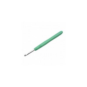 Крючок для вязания алюминиевый с силиконовой ручкой 6.00 мм