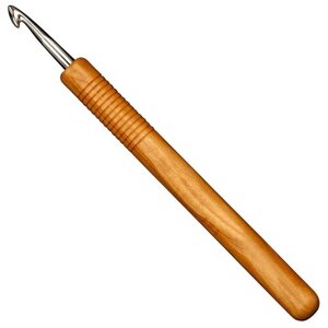 Крючок, вязальный с ручкой из оливкового дерева, addiNature N7, 15 см