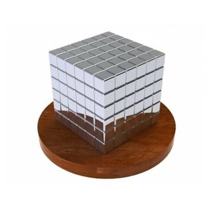 Куб из магнитных кубиков 5 мм Тетракуб TetraCube "Неокуб", стальной, 216 элементов/Тетракуб стальной