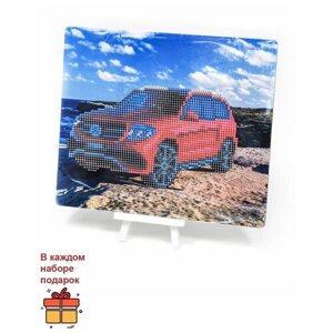 Kubanstar / Алмазная мозаика 25х21 см / частичная выкладка