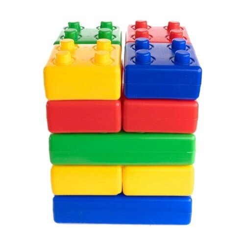 Кубики Пластмастер 14044 Стена, 12 дет. от компании М.Видео - фото 1