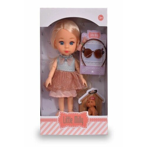 Кукла 16см с питомцем и аксессуарами (ободок, очки) в коробке от компании М.Видео - фото 1