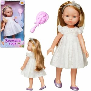 Кукла ABtoys Времена года 32 см в белом кружевном платье PT-01860