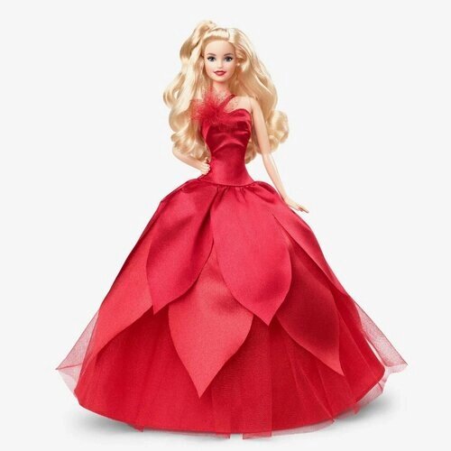 Кукла Barbie 2022 Holiday Doll (Барби Праздничная 2022 Блондинка) от компании М.Видео - фото 1