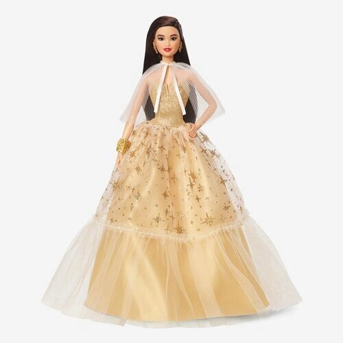 Кукла Barbie 2023 Holiday Doll (Барби Праздничная 2023 Брюнетка) от компании М.Видео - фото 1