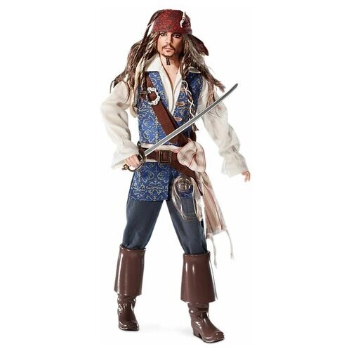 Кукла Barbie Captain Jack Sparrow (Барби Капитан Джек Воробей из фильма «Пираты Карибского моря») от компании М.Видео - фото 1