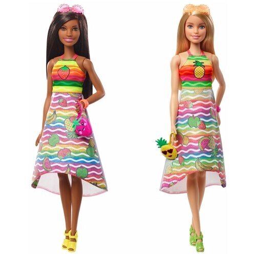 Кукла Barbie Крайола Радужный фруктовый сюрприз, 29 см, GBK17 в ассортименте от компании М.Видео - фото 1