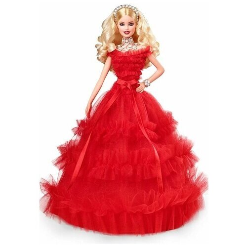 Кукла Barbie Праздничная 2018 Блондинка, FRN69 от компании М.Видео - фото 1