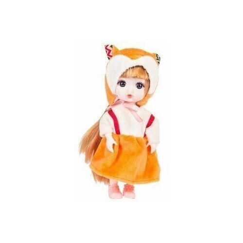 Кукла для девочек "Лисичка" 15см, Дружные животные, бежевый, оранжевый от компании М.Видео - фото 1