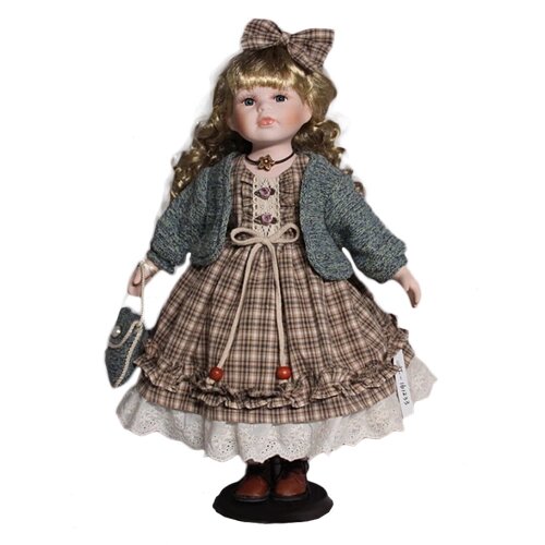 Кукла фарфоровая 16' на подставке от компании М.Видео - фото 1