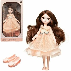 Кукла Junfa в персиковом платье 25 см WJ-37763