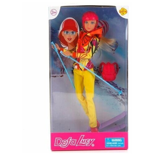 Кукла лыжница с аксессуарами Defa Lucy, 22 см от компании М.Видео - фото 1