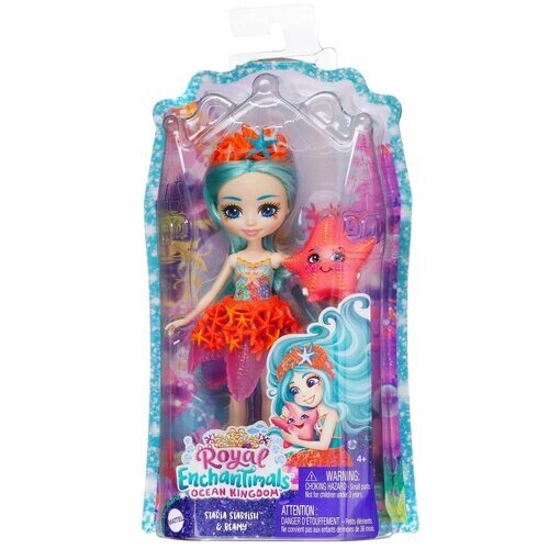 Кукла Mattel Enchantimals Морская звезда с питомцем FNH22/МорскаяЗвезда от компании М.Видео - фото 1
