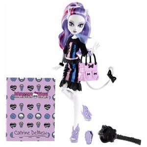 Кукла Monster High Новый скарместр Катрин Де Мяу, 27 см, BJD88 разноцветный