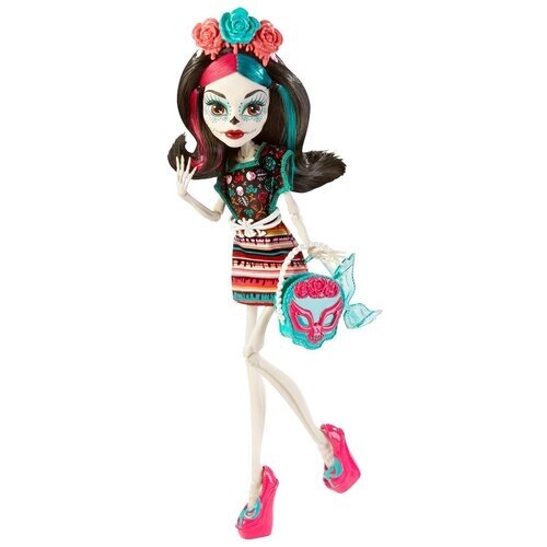 Кукла Монстр Хай Скелита Калаверас я люблю аксессуары, Monster High I love accessories Skelita Calaveras от компании М.Видео - фото 1