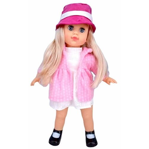 Кукла в розовой шляпке на батарейках (4 звука) в коробке от компании М.Видео - фото 1