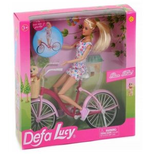 Куклы "Defa" на велосипеде