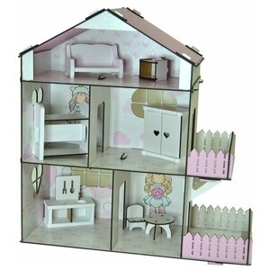 Кукольный дом с мебелью "Doll Style"