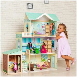 Кукольный домик Жозефина Гранд, для кукол до 30 см (11 предметов мебели и интерьера)