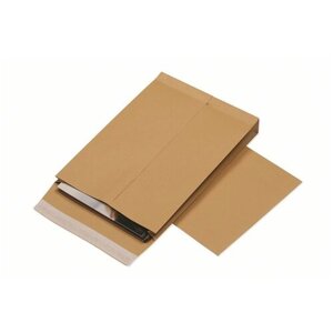 Курт Конверт-пакеты с4 объемные (229х324х40 мм), до 250 листов, крафт-бумага, отрывная полоса, комплект 25 шт, 381227.25