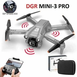 Квадрокоптер/ дрон DGR Mini 3 Pro Combo комплект/ Цвет светло-серый, Инструкция на русском языке