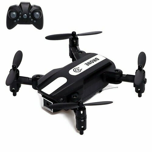 Квадрокоптер FLASH DRONE, камера 480P, Wi-Fi, с сумкой, цвет чёрный от компании М.Видео - фото 1