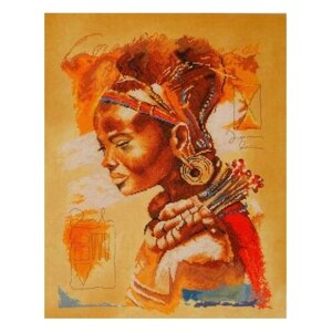Lanarte Набор для вышивания Африканская девушка 39 x 49 см (0008009-PN)