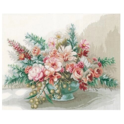 Lanarte Набор для вышивания Букет цветов 45 x 37 см (0169794-PN) от компании М.Видео - фото 1