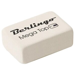 Ластик Berlingo "Mega Top", прямоугольный, натуральный каучук, 26*18*8мм (арт. 220793)