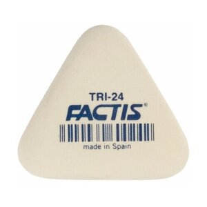 Ластик FACTIS (Испания) TRI 24, 51х46х12 мм, белый, треугольный, мягкий, PMFTRI24 (Цена за 24 шт.)