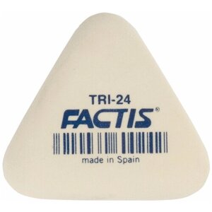 Ластик FACTIS (Испания) TRI 24, 51х46х12 мм, белый, треугольный, мягкий, PMFTRI24. Комплект - 24шт.