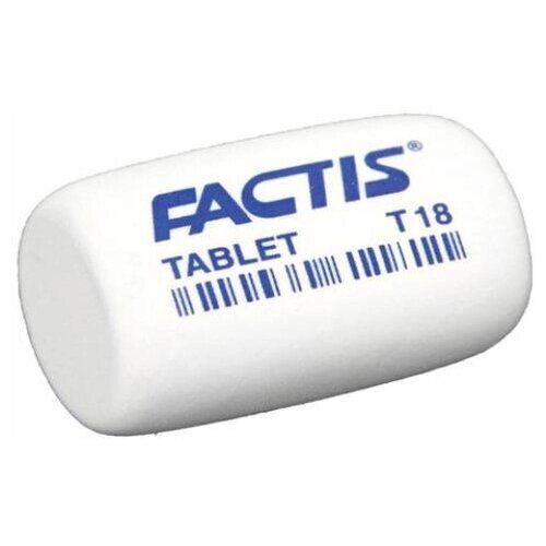 Ластик FACTIS Tablet T 18 (Испания), 45х28х13 мм, белый, скошенный край, CMFT18 от компании М.Видео - фото 1