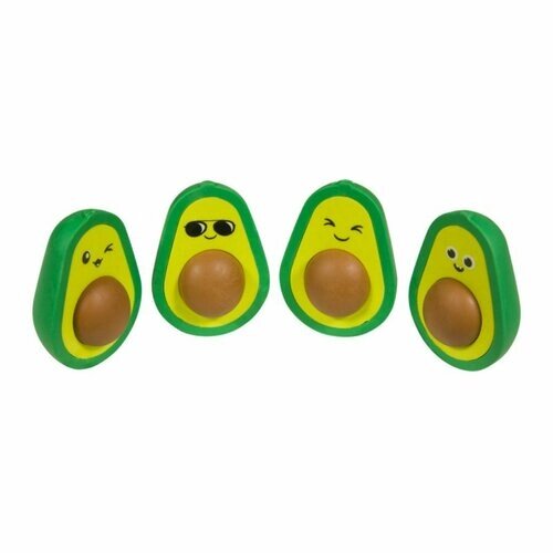 Ластик HappyGraphix Avocado, в индивидуальной упаковке, микс от компании М.Видео - фото 1