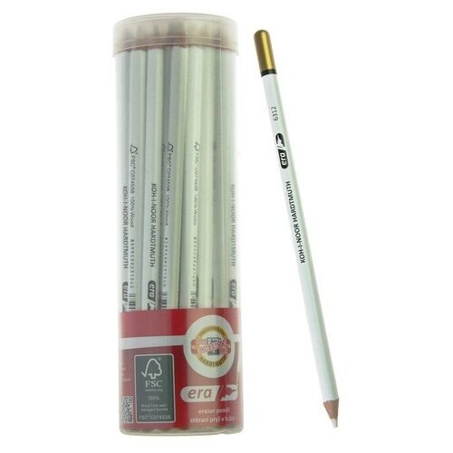 Ластик-карандаш Koh-I-Noor 6312, мягкий, для ретуши и точного стирания./ В упаковке: 2 от компании М.Видео - фото 1