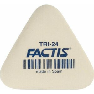 Ластик Ластик FACTIS (Испания) TRI 24, 51х46х12 мм, белый, треугольный, мягкий, PMFTRI24 3 штуки