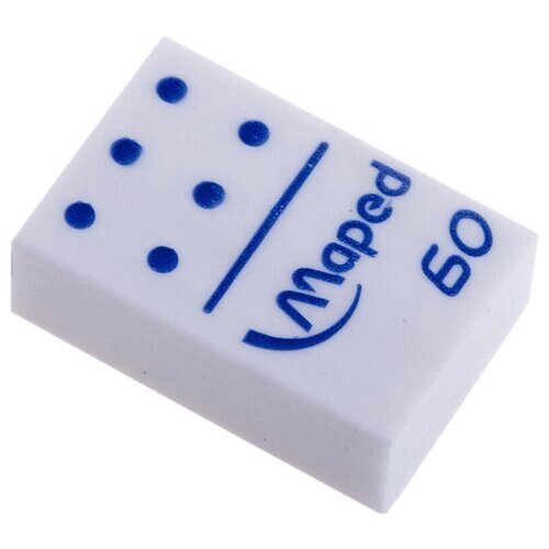 Ластик Maped "Domino" прямоугольный, пластик, 28*19*8,8мм, 60шт. от компании М.Видео - фото 1