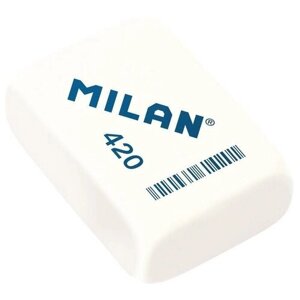 Ластик Milan 420 (прямоугольный, синтетический каучук, 41x28x13мм) 20шт. (CMM420)