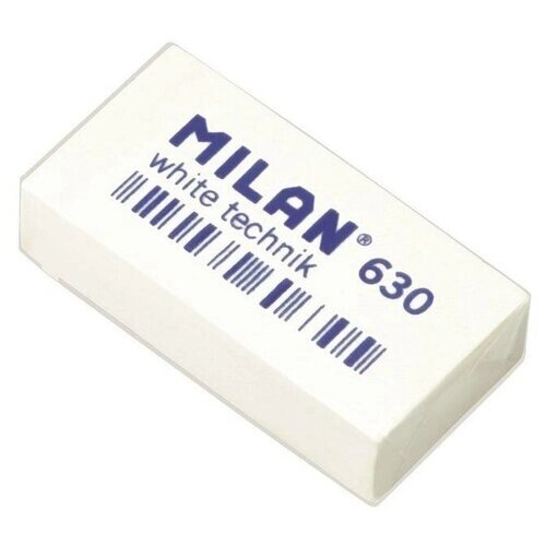 Ластик Milan Technic 630 пластиковый белый 39х19х9 мм 973216 от компании М.Видео - фото 1